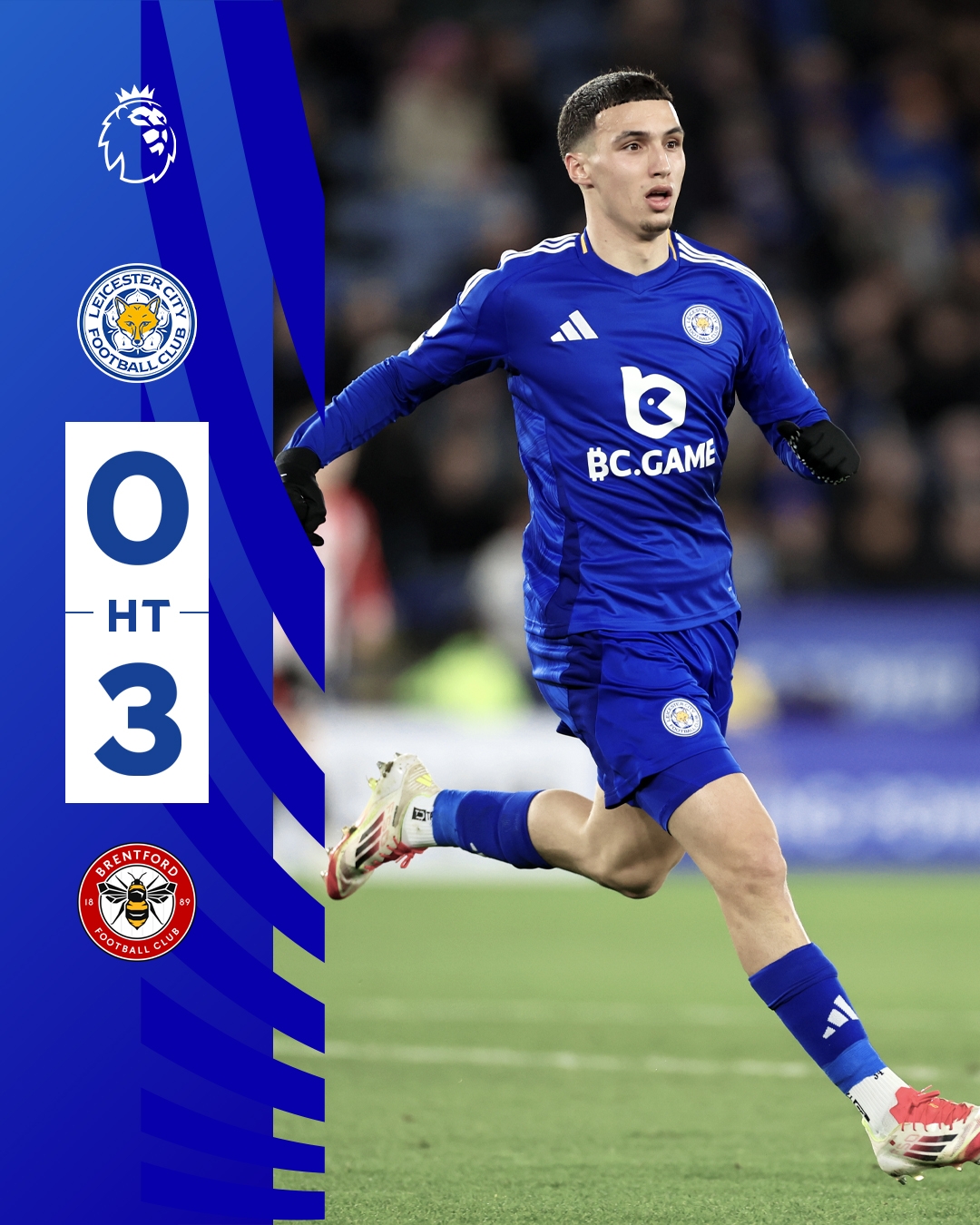  半場(chǎng)0-3！萊斯特若不進(jìn)球輸球，將主場(chǎng)6連敗0進(jìn)球創(chuàng)歷史最糟戰(zhàn)績(jī)