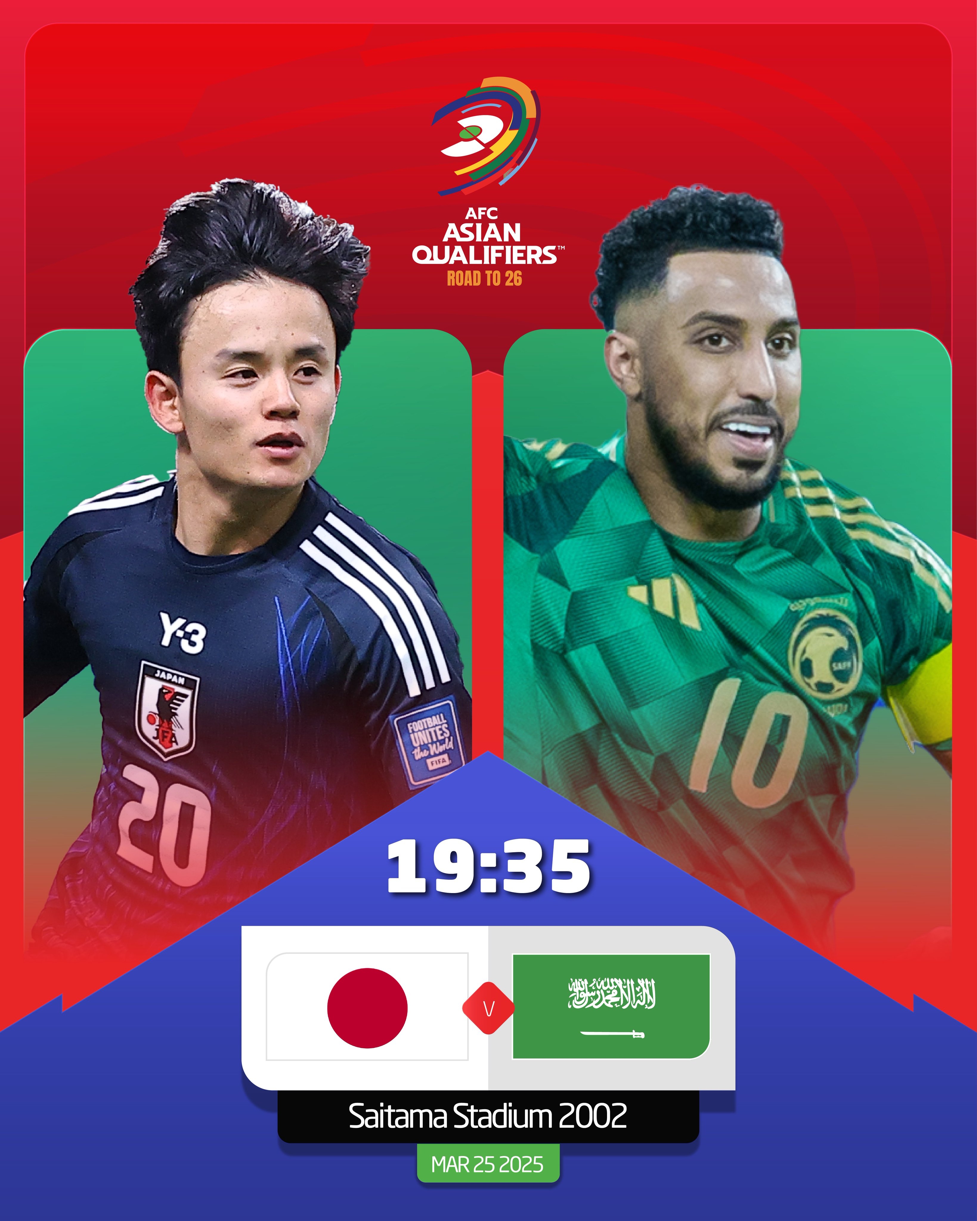  日本vs沙特首發(fā)：久保建英、前田大然、遠(yuǎn)藤航出戰(zhàn)，多薩里先發(fā)