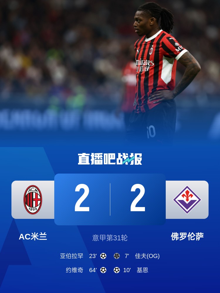  孔塞桑上任后米蘭有13場比賽先丟球落后，最終戰(zhàn)績?yōu)?勝1平6負(fù)